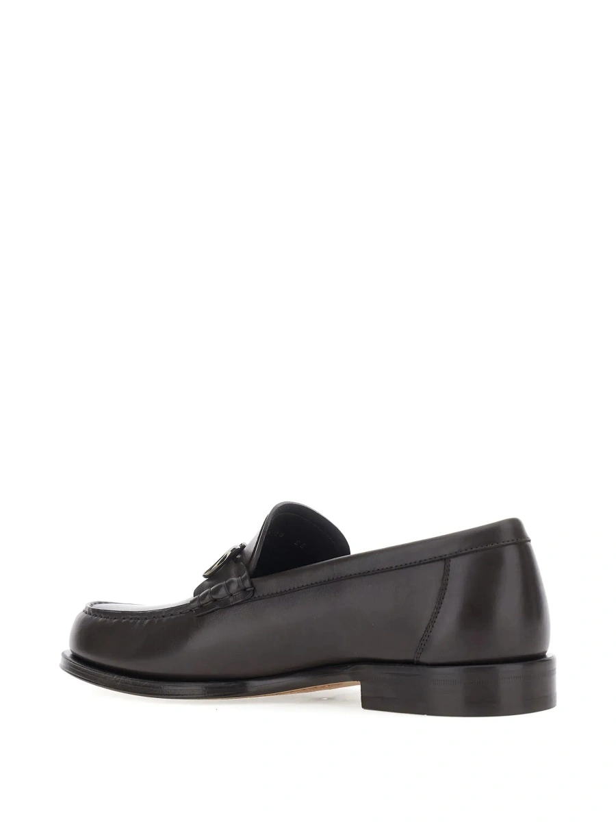 Mocasini Ferragamo maro din piele - Img 7