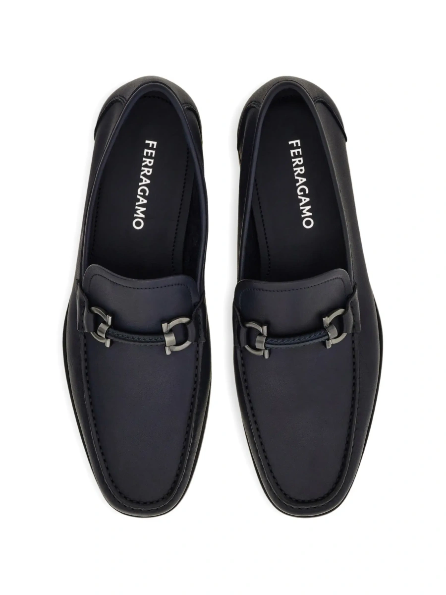 Mocasini Ferragamo negri din piele - Img 5