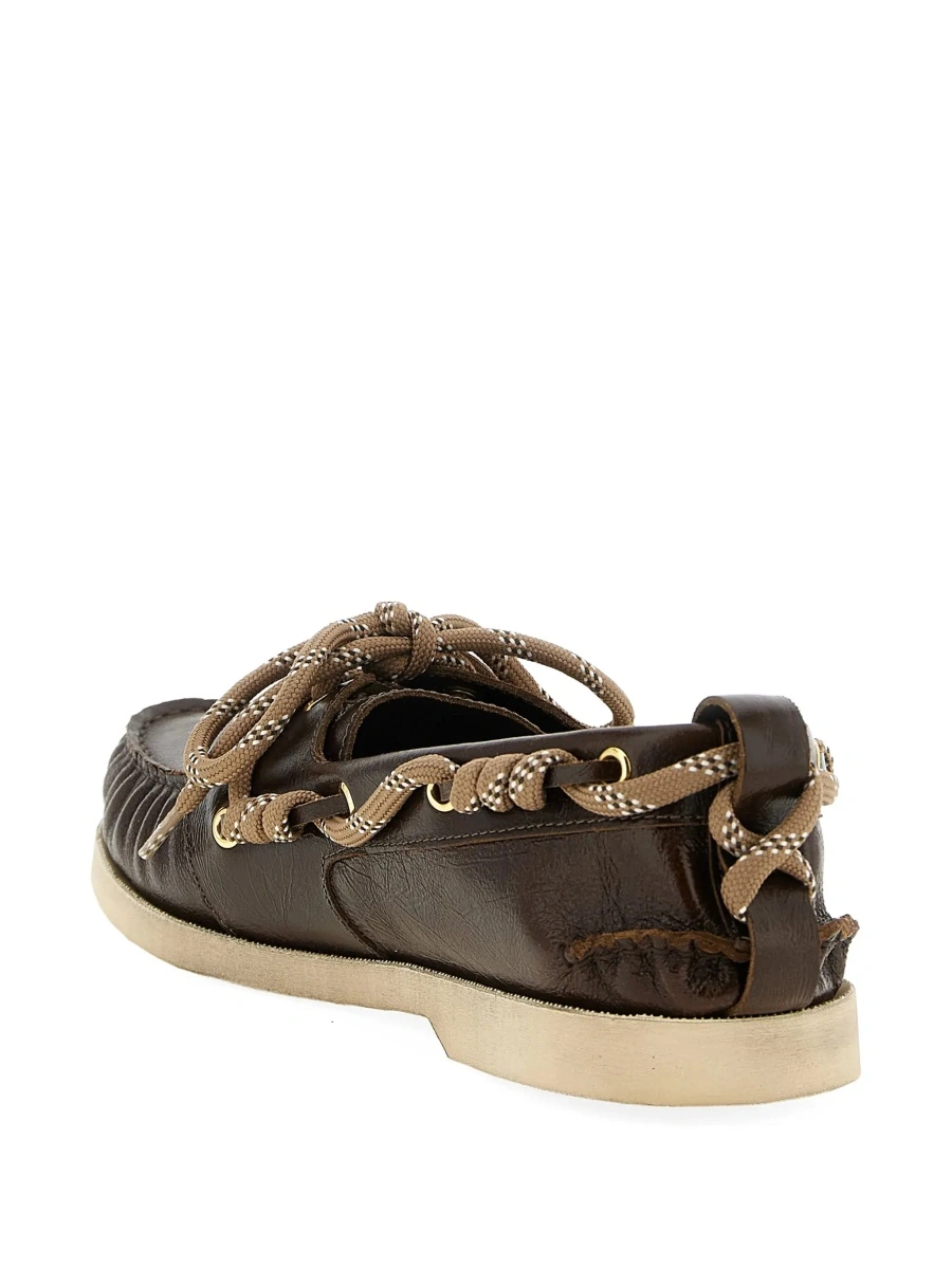 Mocasini Golden Goose maro din piele - Img 7
