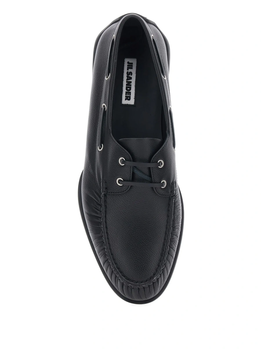 Mocasini Jil Sander negri din piele - Img 6