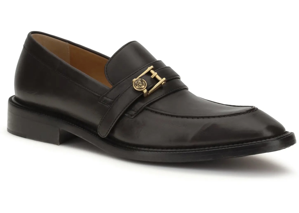Mocasini Leather Loafers with Medusa accessory - Img 2