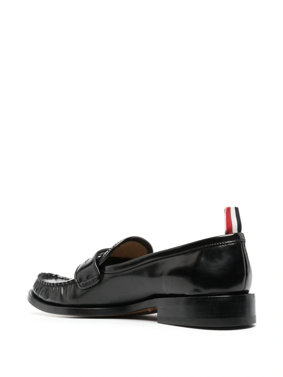 Mocasini Thom Browne negri din piele - Img 3