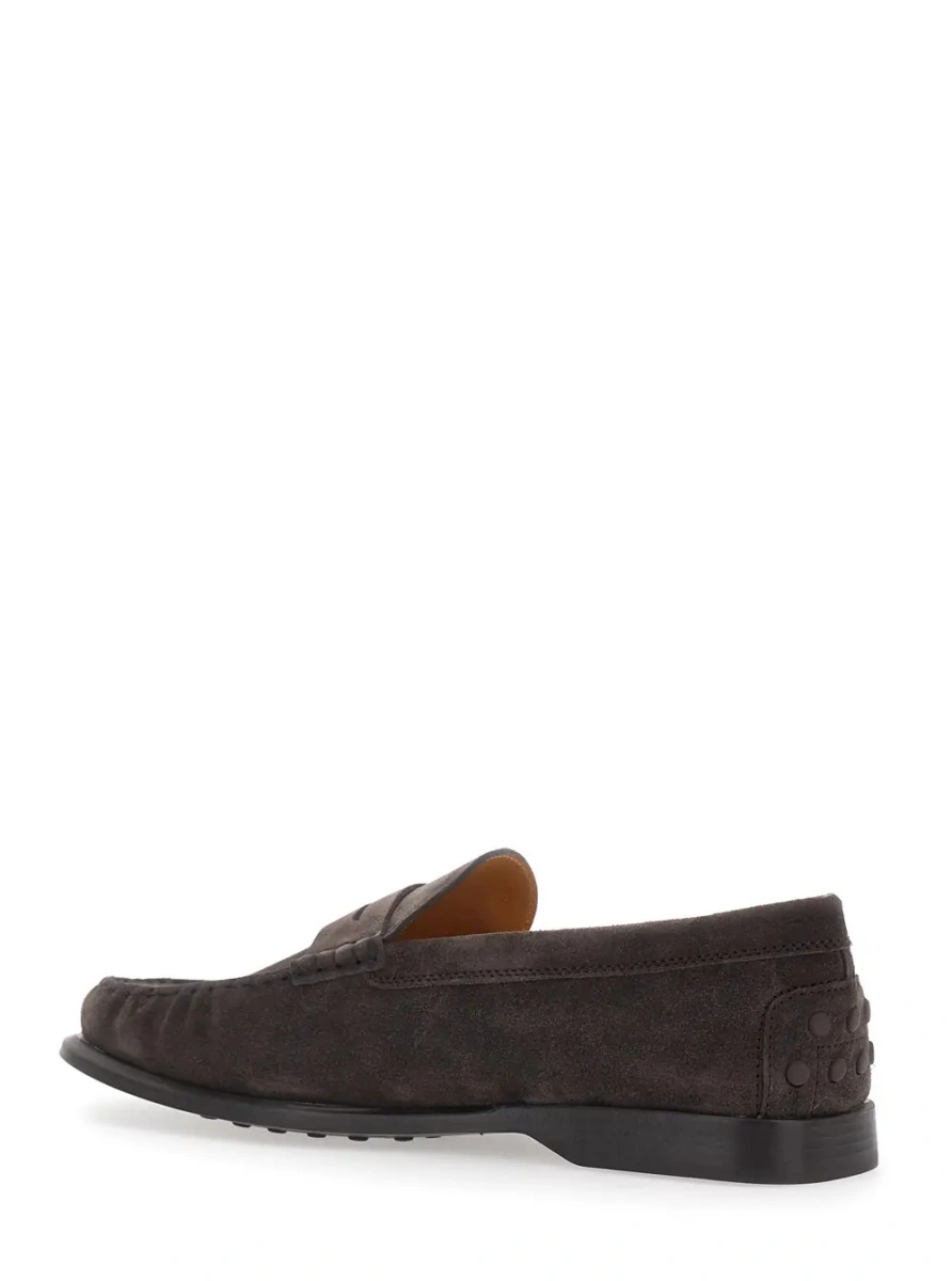 Mocasini TOD'S maro din piele intoarsa - Img 3
