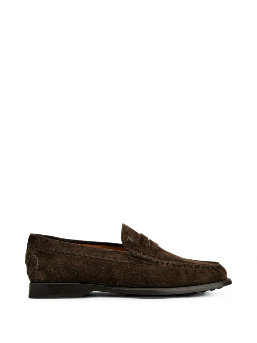 Mocasini TOD'S maro din piele intoarsa - Img 9