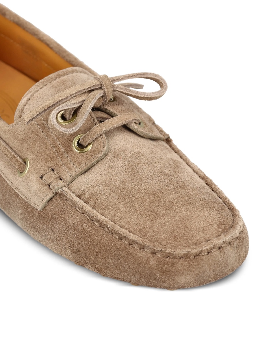 Mocasini TOD'S neutri din piele intoarsa - Img 4