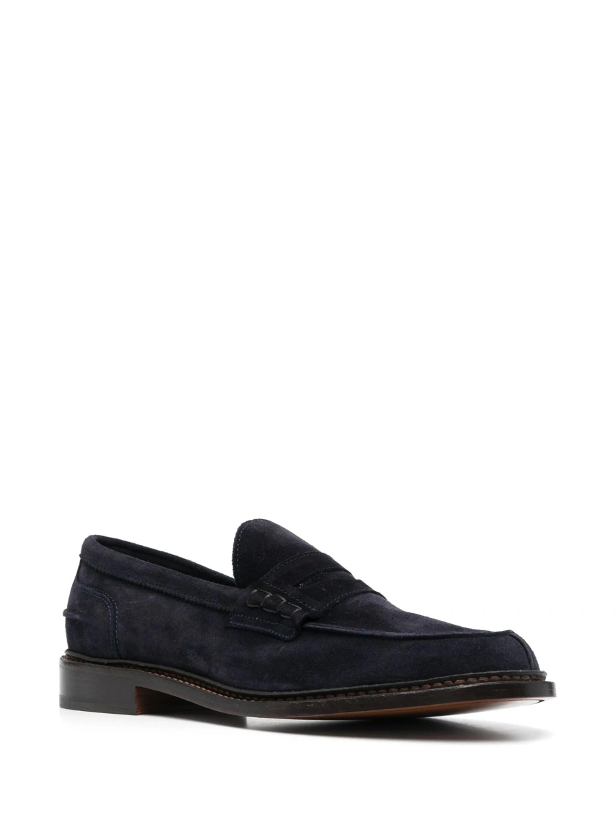 Mocasini TRICKER'S albastri din piele intoarsa - Img 2