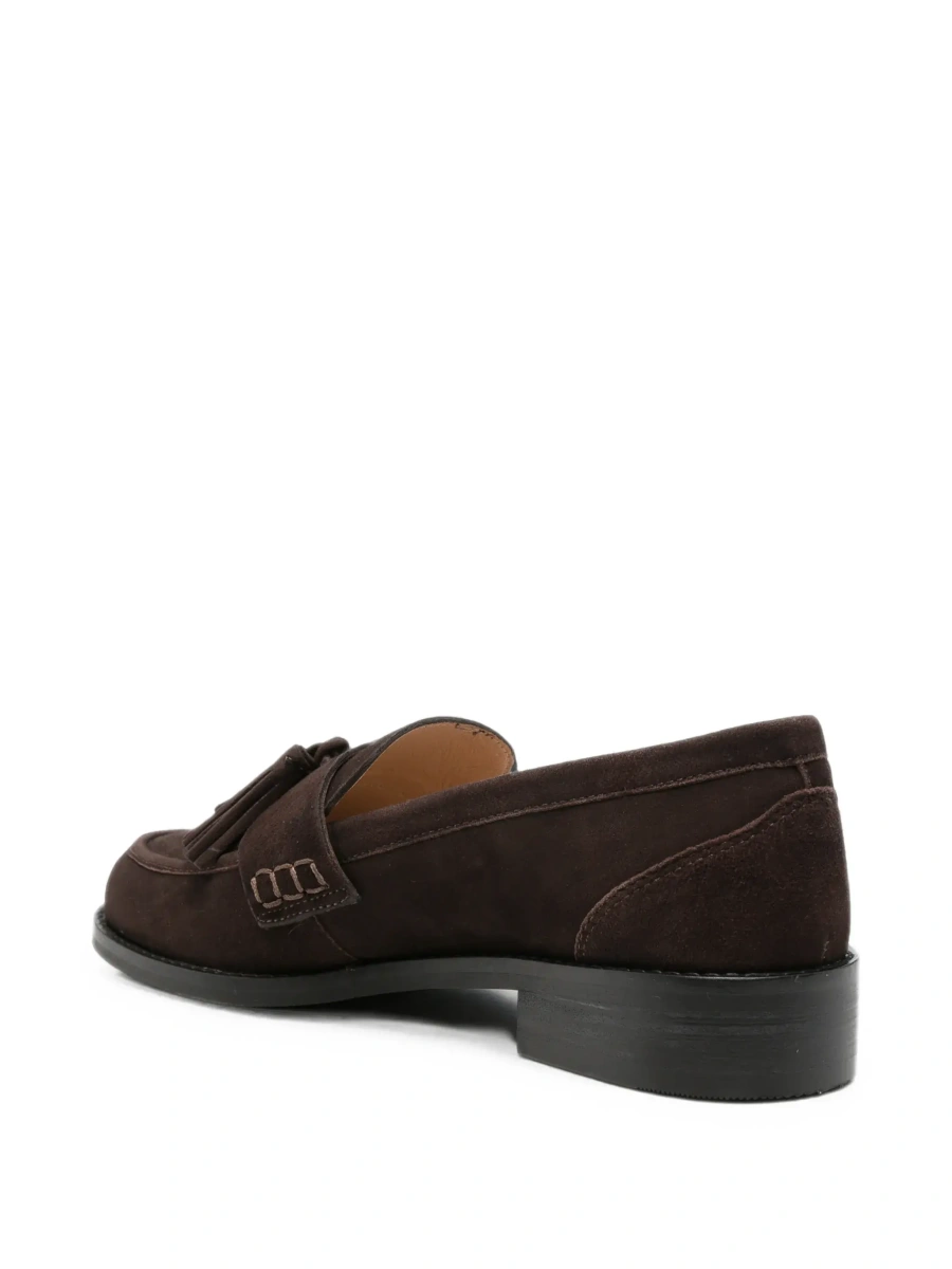 Mocasini TWINSET maro din piele intoarsa - Img 6