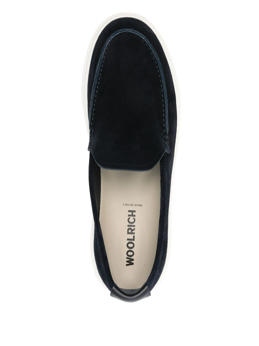 Mocasini Woolrich albastri din piele intoarsa - Img 4