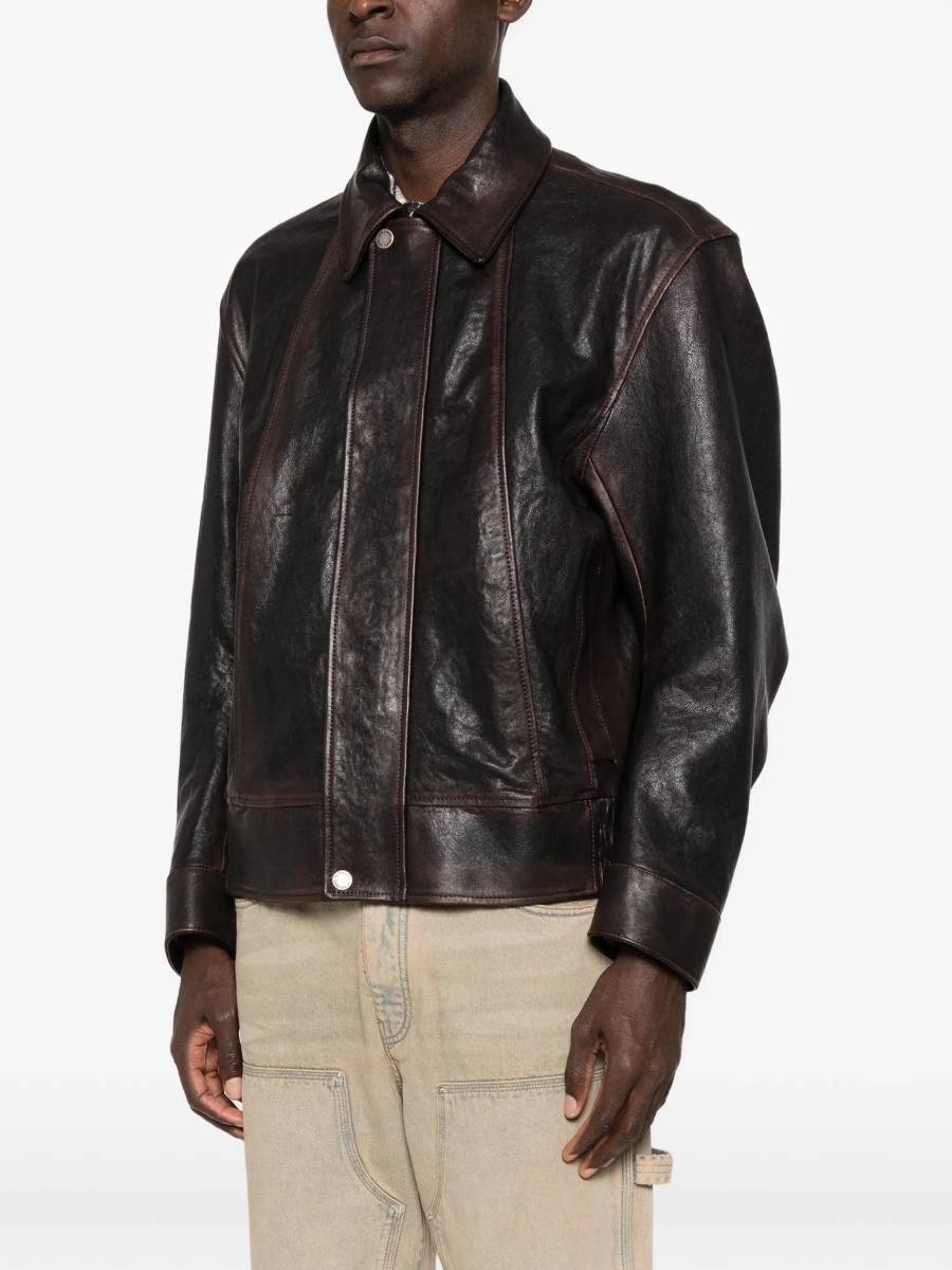 Nappa leather Bomber Jacket - Img 3