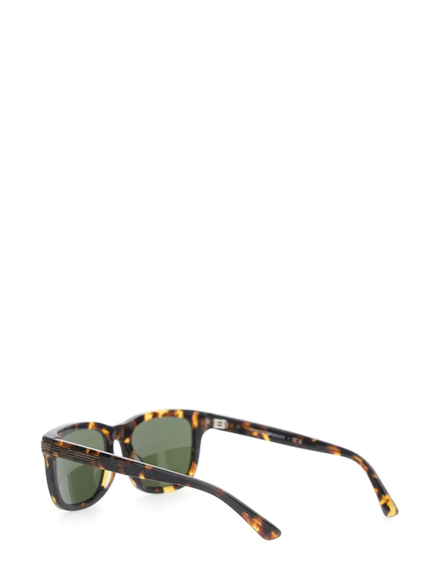 Ochelari Brown Square-lens sunglasses with leopard print in acetate for men - Img 2