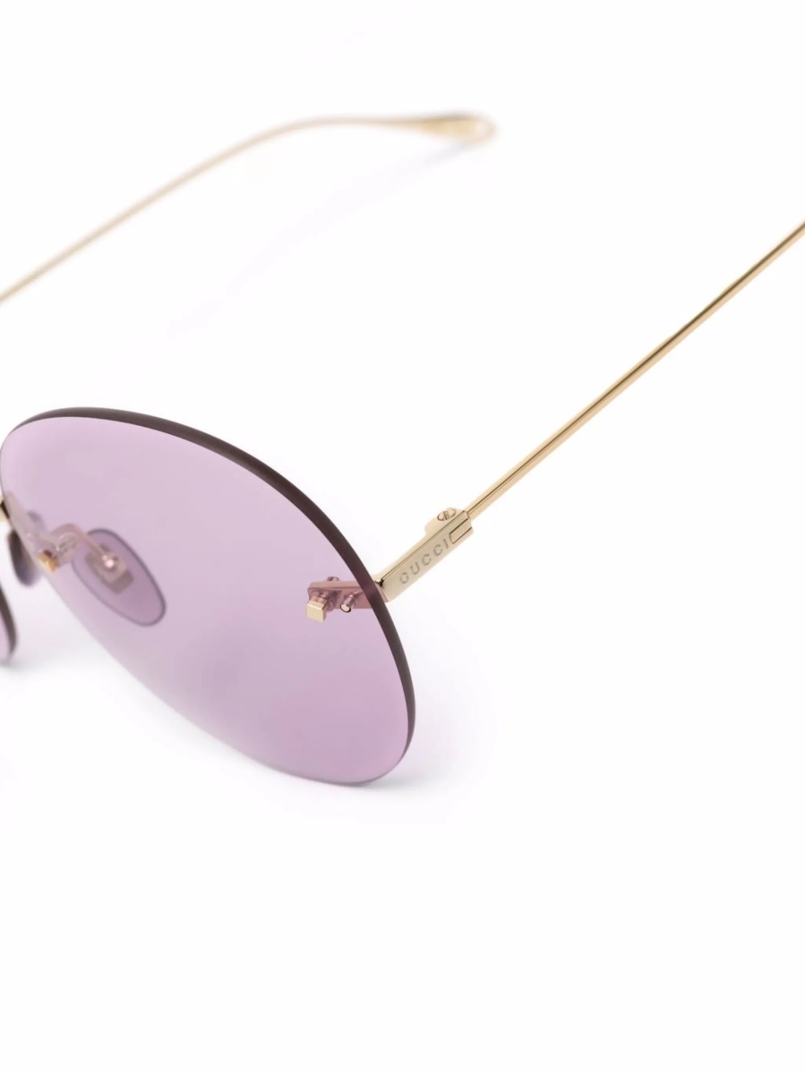 Ochelari de soare Gucci aurii - Img 3