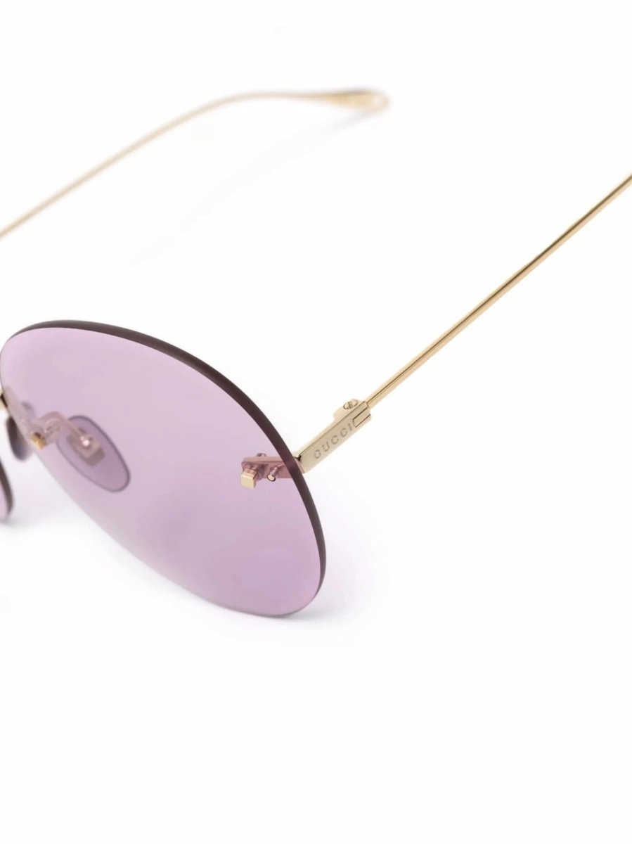 Ochelari de soare Gucci aurii - Img 3