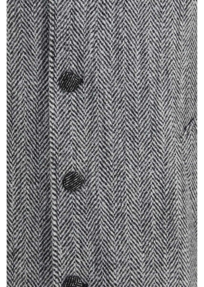 Paltoane Chevron wool-blend single-breasted Coat - Img 3