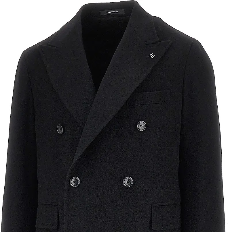 Paltoane Double-breasted wool and cashmere coat - Img 2