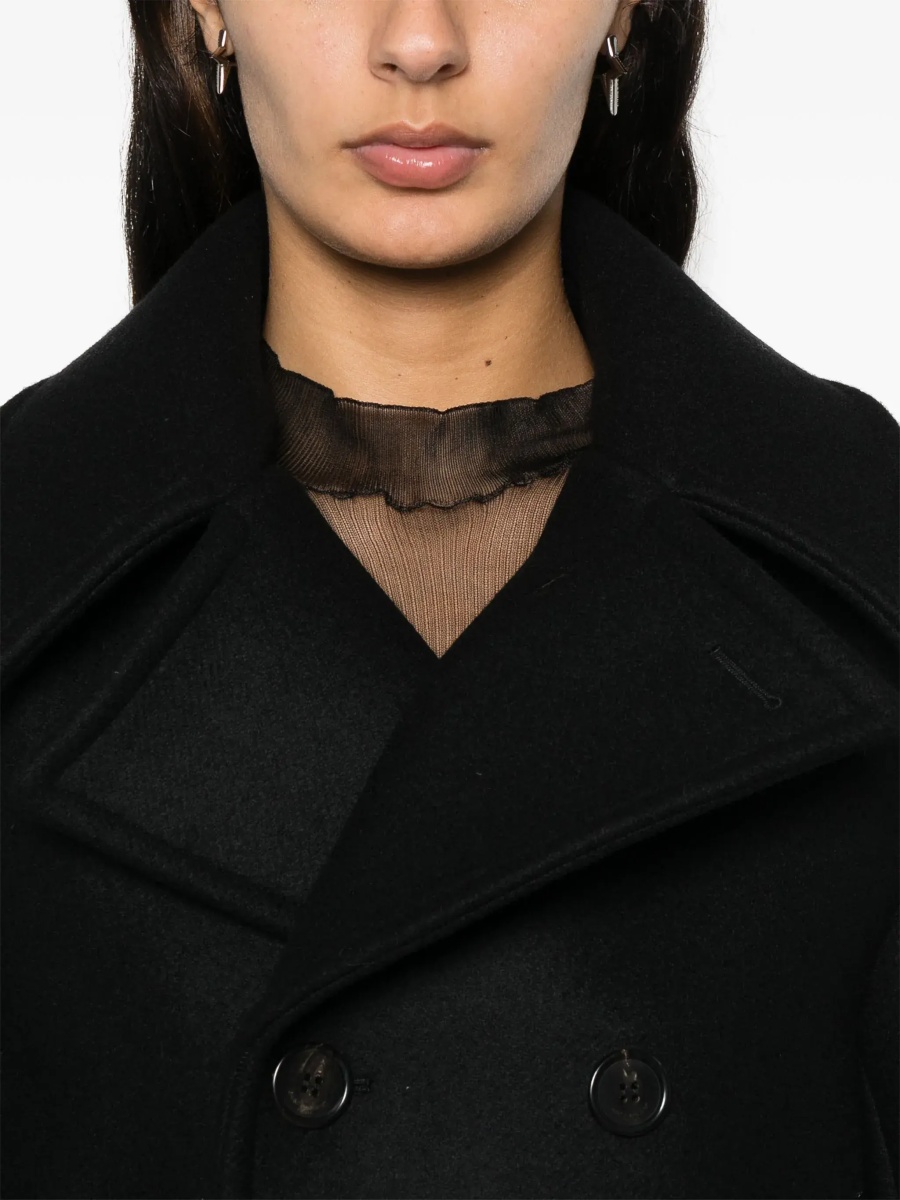 Paltoane Oversize Pea Coat In Wool - Img 5
