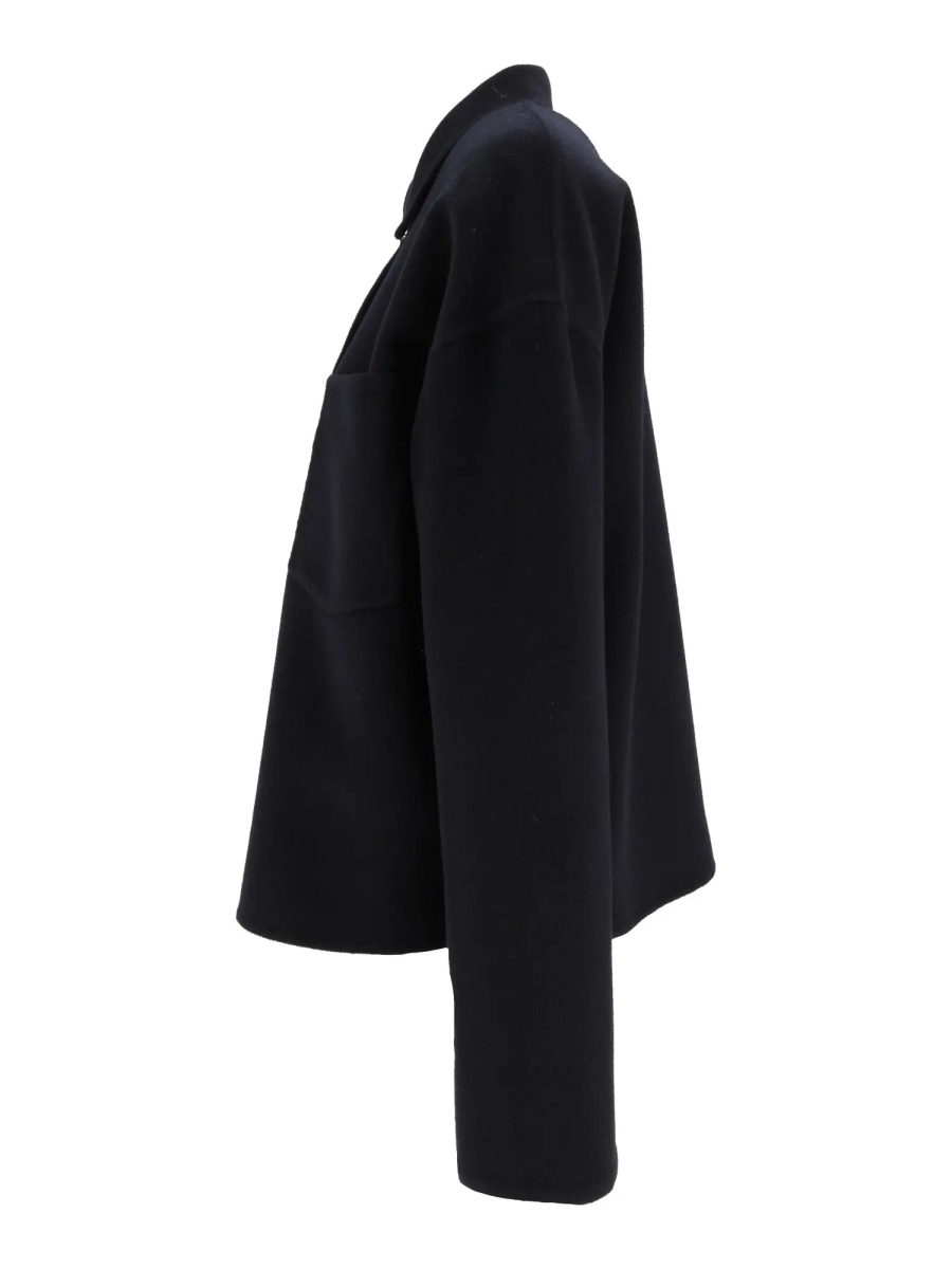 Paltoane WOOL DOUBLE CROPPED SHIRT JACKET WITH FILO DIAMANTE DETAIL - Img 2