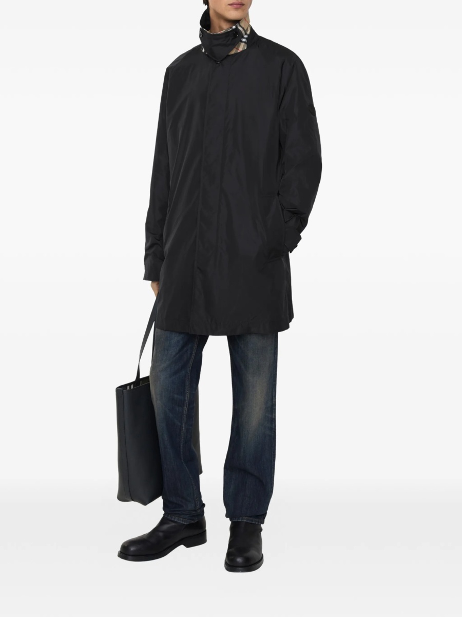 Palton Burberry negru din poliamida - Img 3