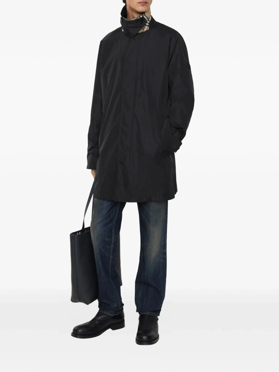 Palton Burberry negru din poliamida - Img 3
