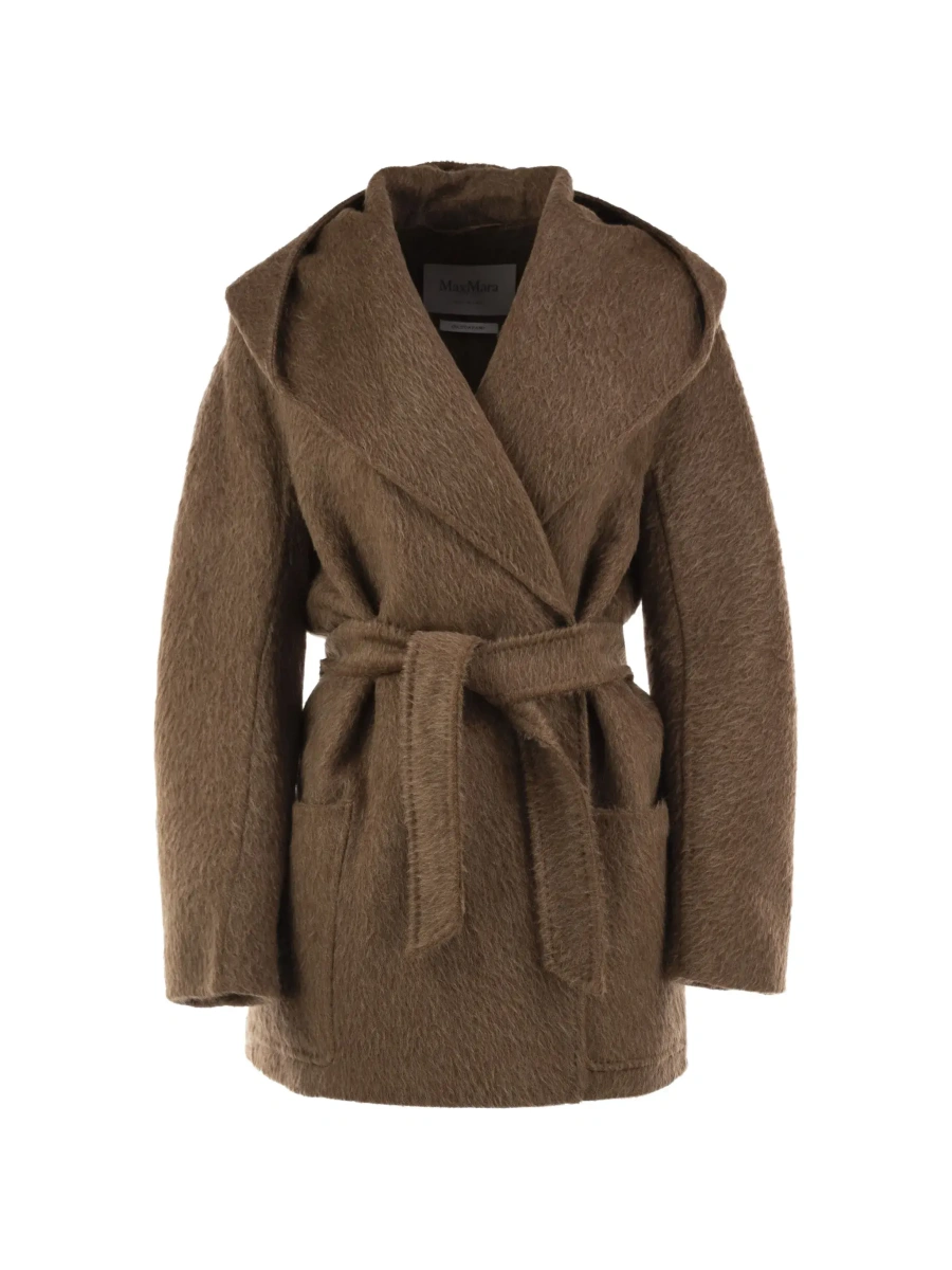Palton Max Mara bej din shearling - Img 7