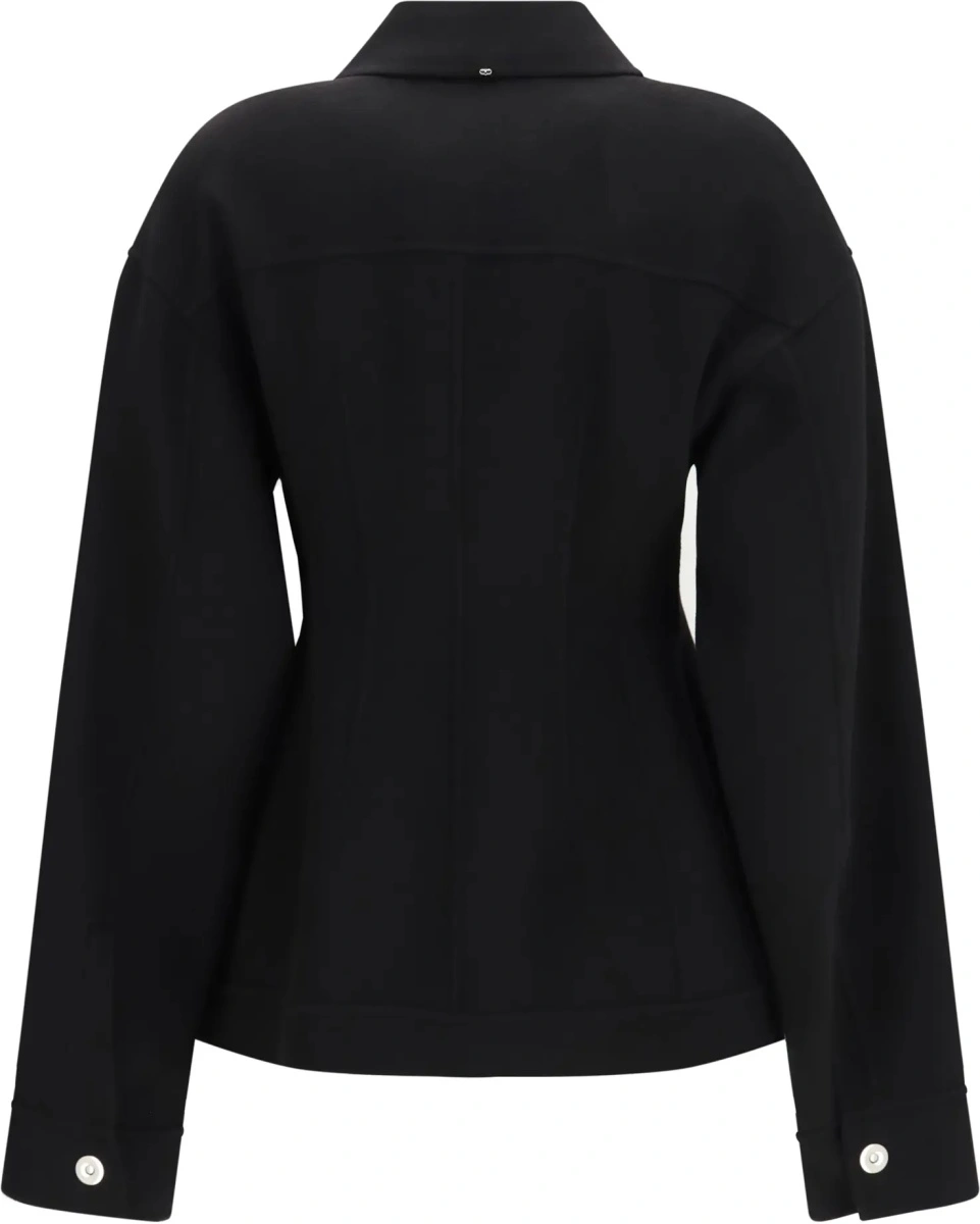 Palton Max Mara negru din lana virgina - Img 2
