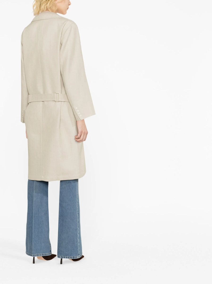 Palton Max Mara neutru din in - Img 3