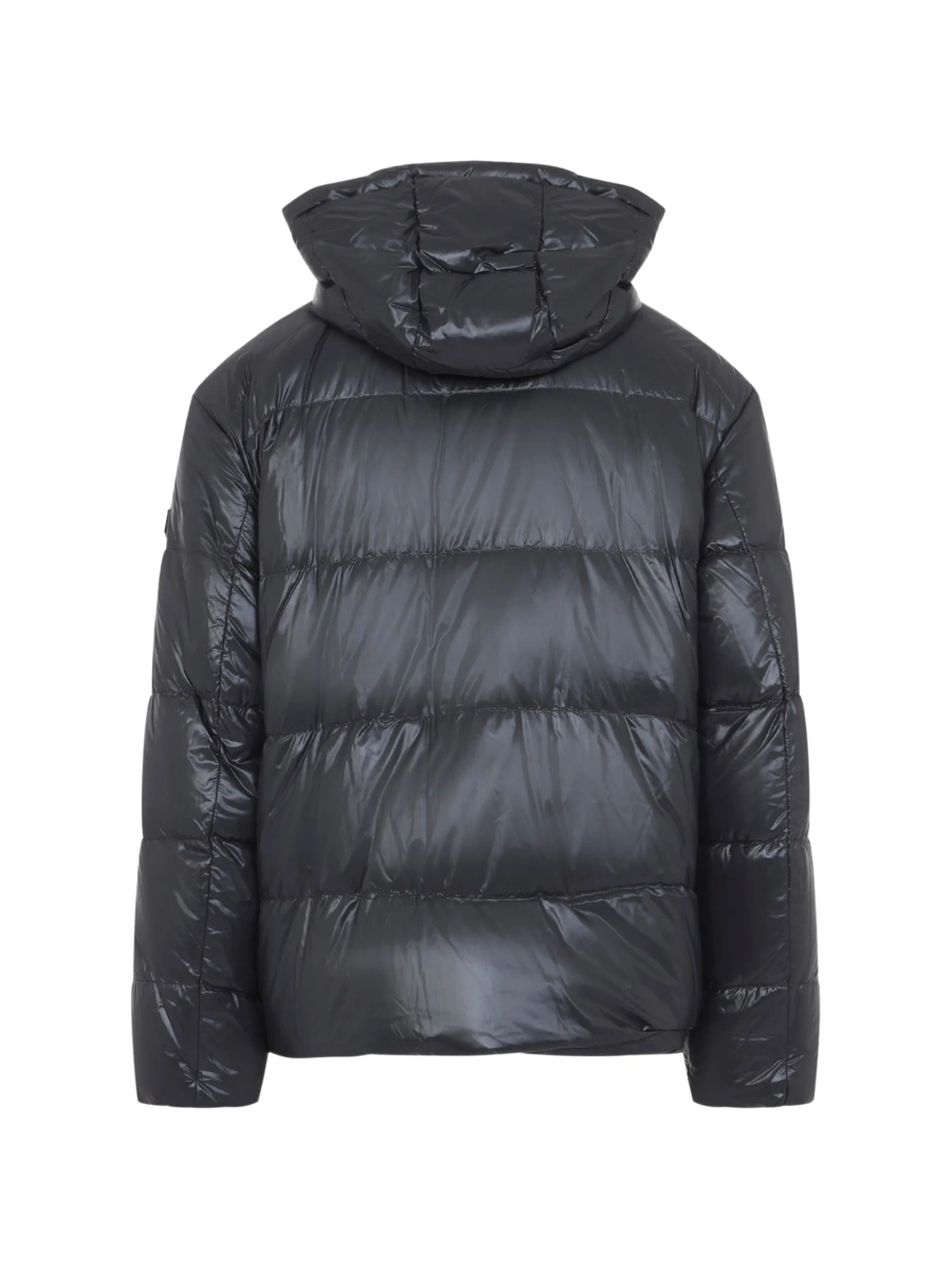 Palton Moose Knuckles negru din nylon - Img 2