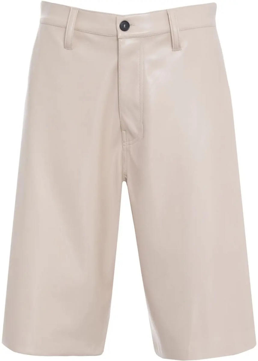 Pantaloni Bermuda shorts in leather look - Img 2