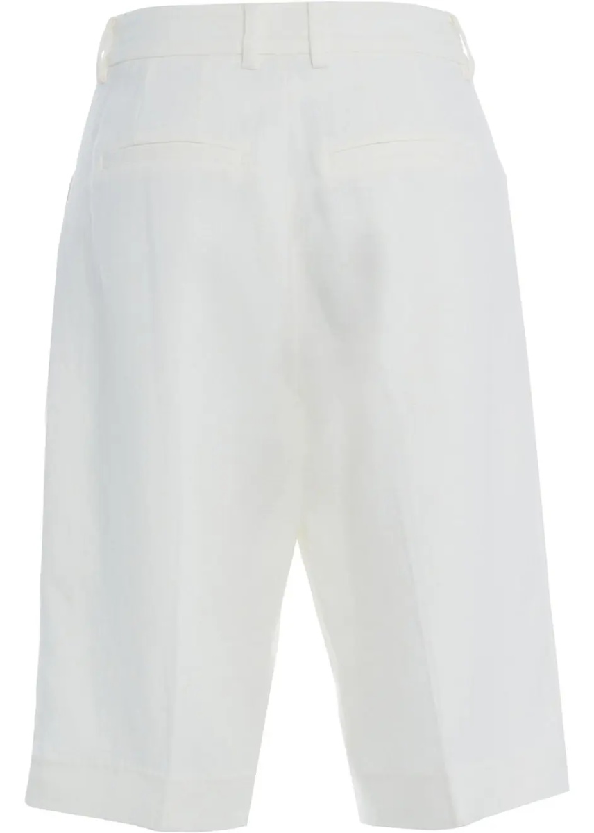 Pantaloni Bermuda shorts in linen blend - Img 4