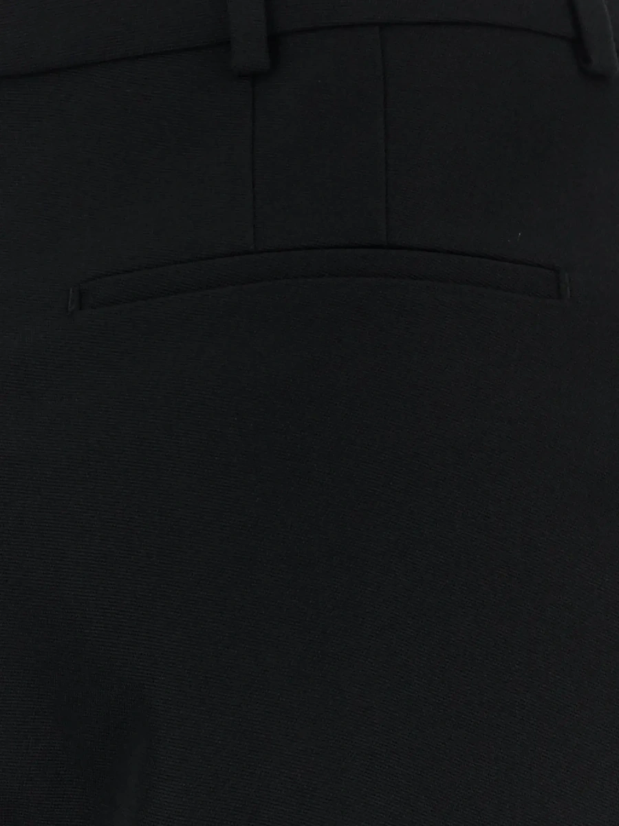 Pantaloni Black Pants with Pences on the Front in Wool for Women - Img 5