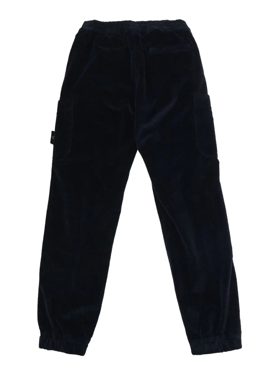 Pantaloni Blue Pants with elasticated waist and logo patch on the front in cotton boy - Img 2
