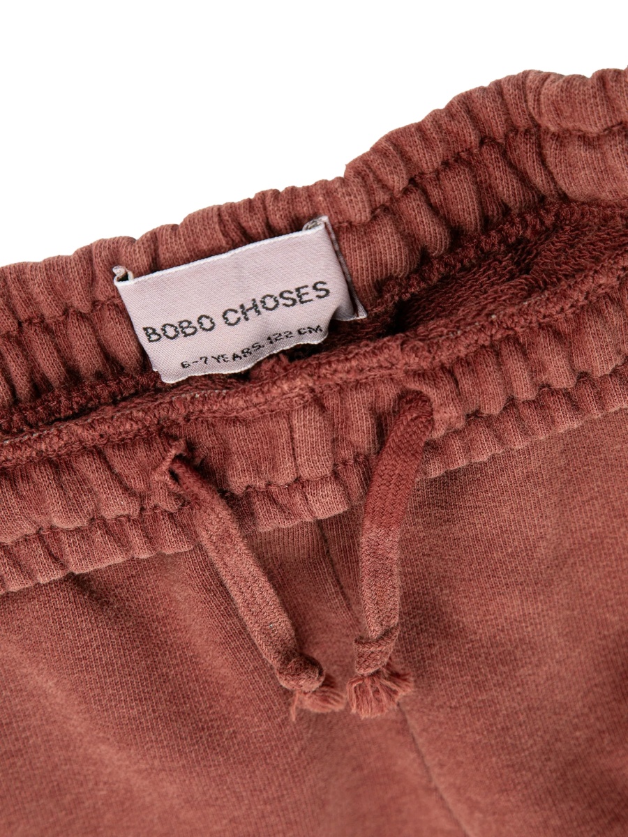 Pantaloni Bobo Choses maro din bumbac organic - Img 3