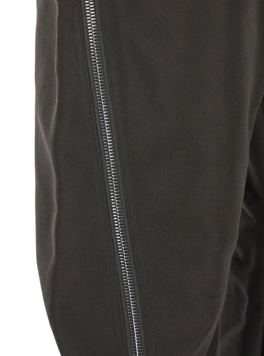 Pantaloni Bolan Banana Pants with Zip Details in Brown Stretch Cotton for Men - Img 3
