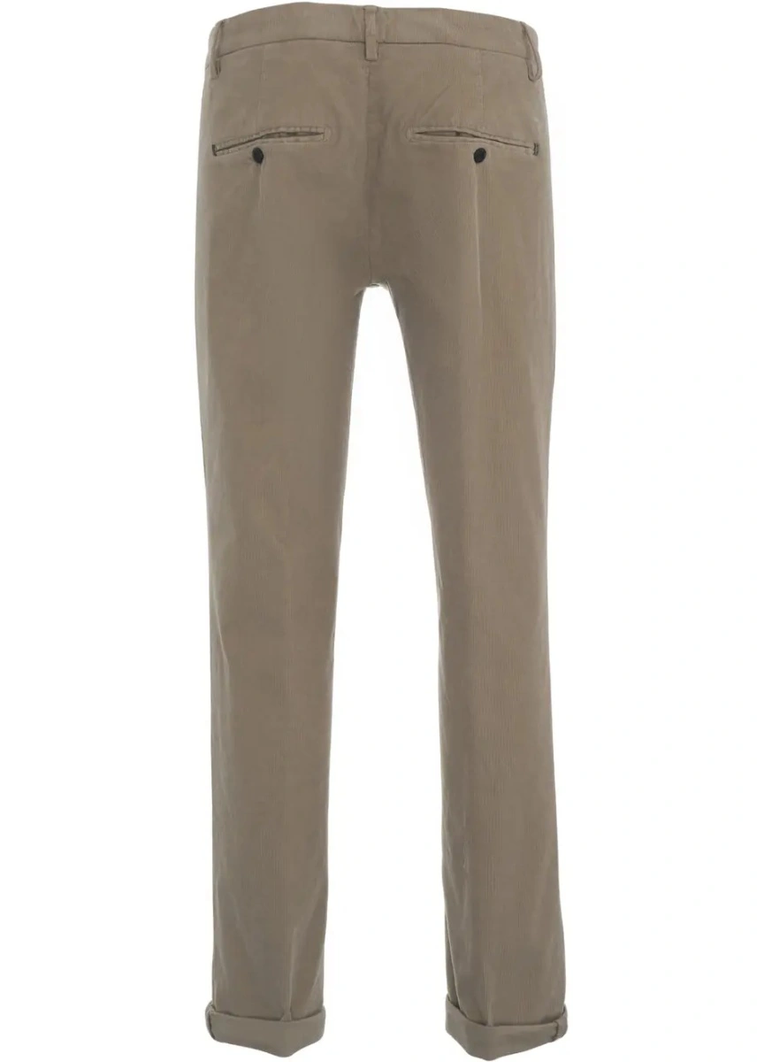 Pantaloni casual Dondup din bumbac - Img 4