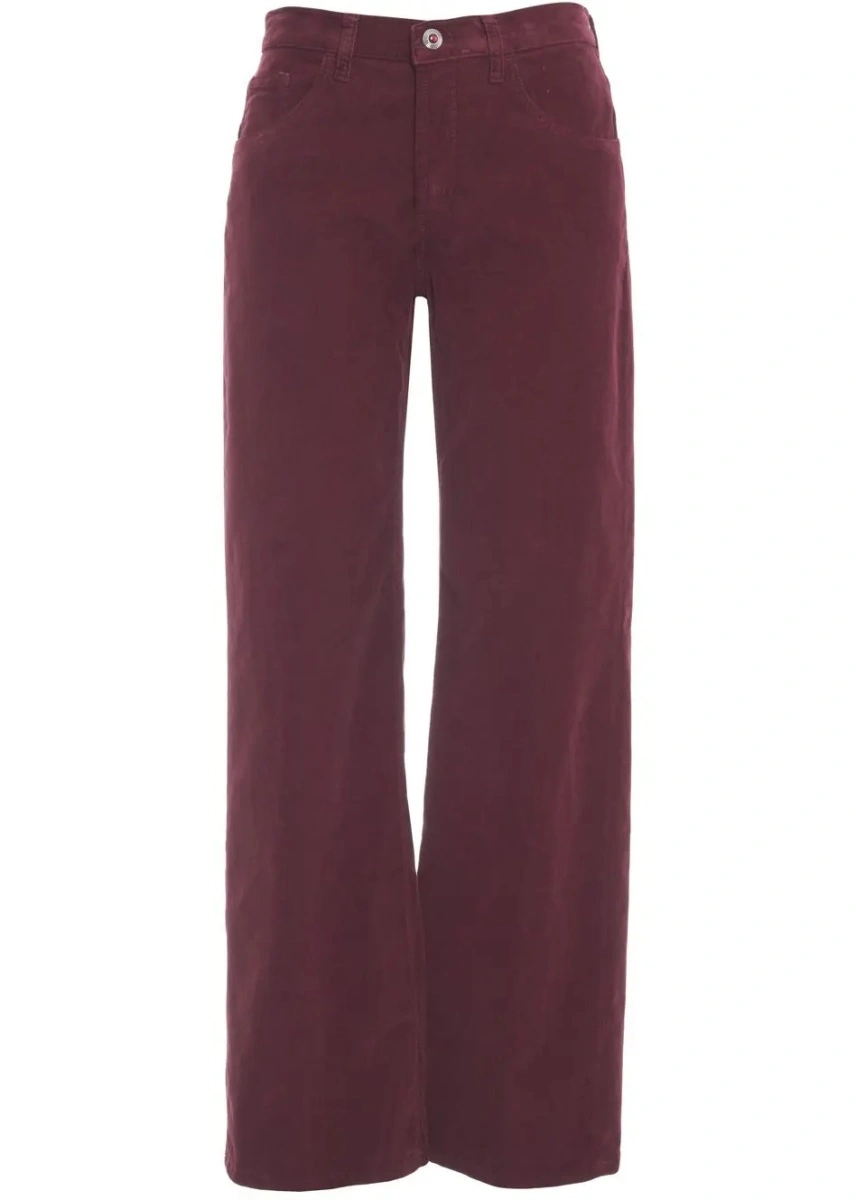 Pantaloni casual Dondup rosii din denim - Img 2