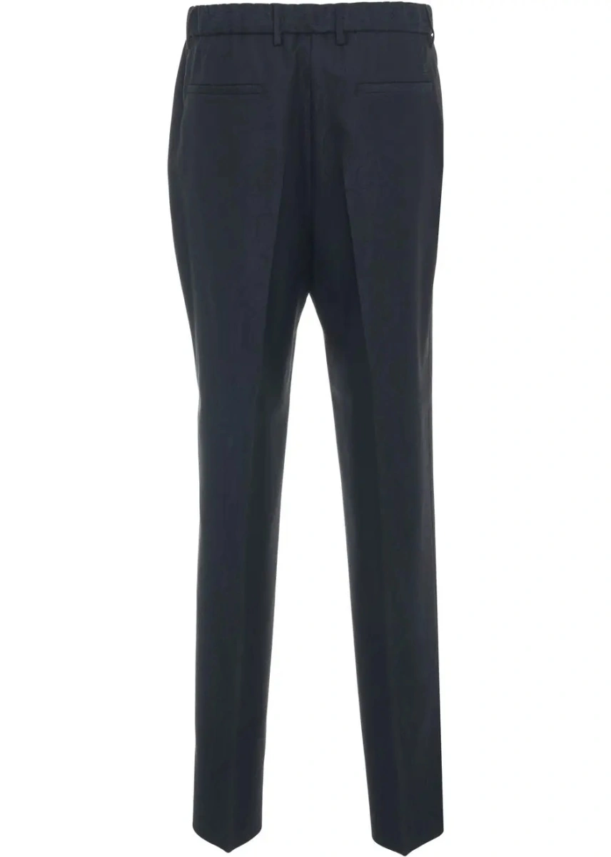 Pantaloni casual ETRO albastri din lana - Img 4