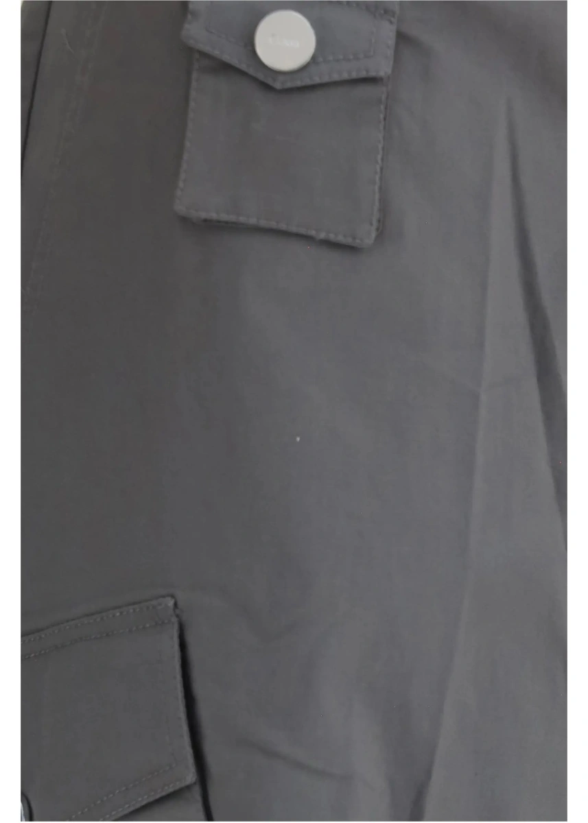 Pantaloni casual Ganni multicolor din bumbac - Img 3