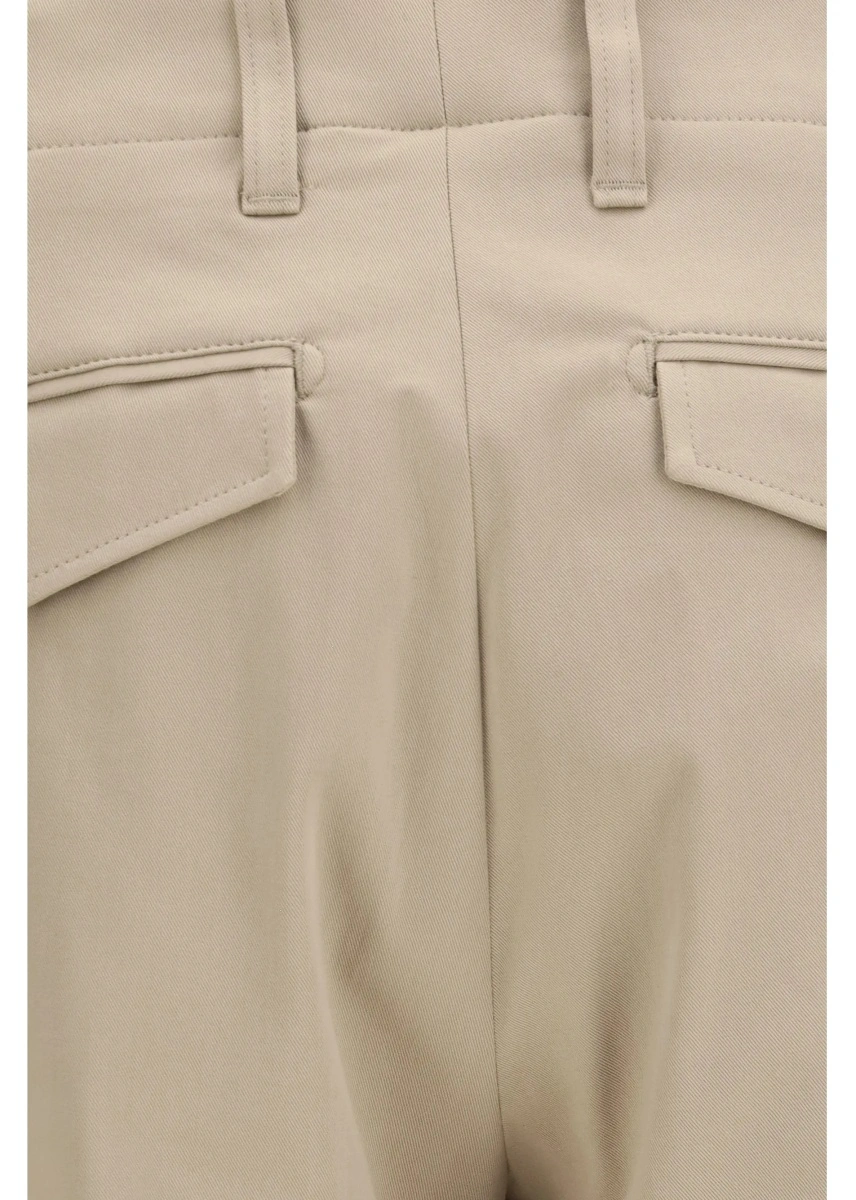 Pantaloni casual Lardini multicolor din bumbac - Img 3