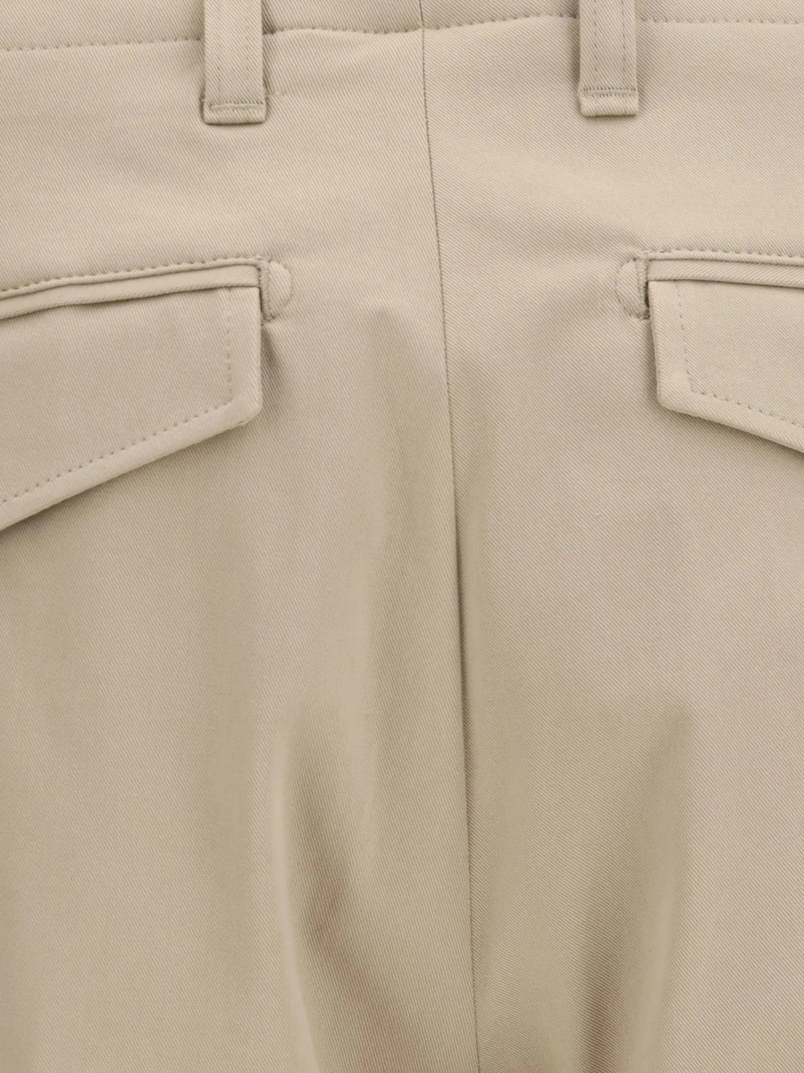 Pantaloni casual Lardini multicolor din bumbac - Img 5