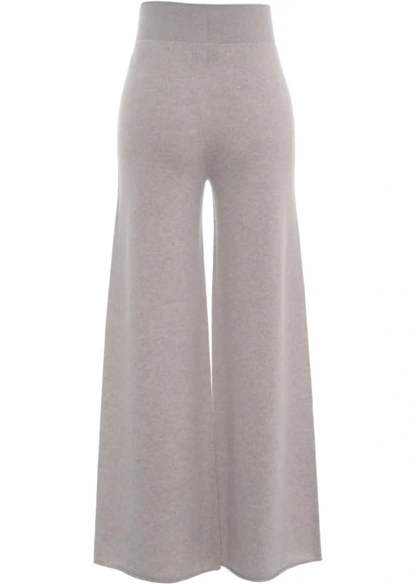 Pantaloni casual MVM gri din casmir - Img 4