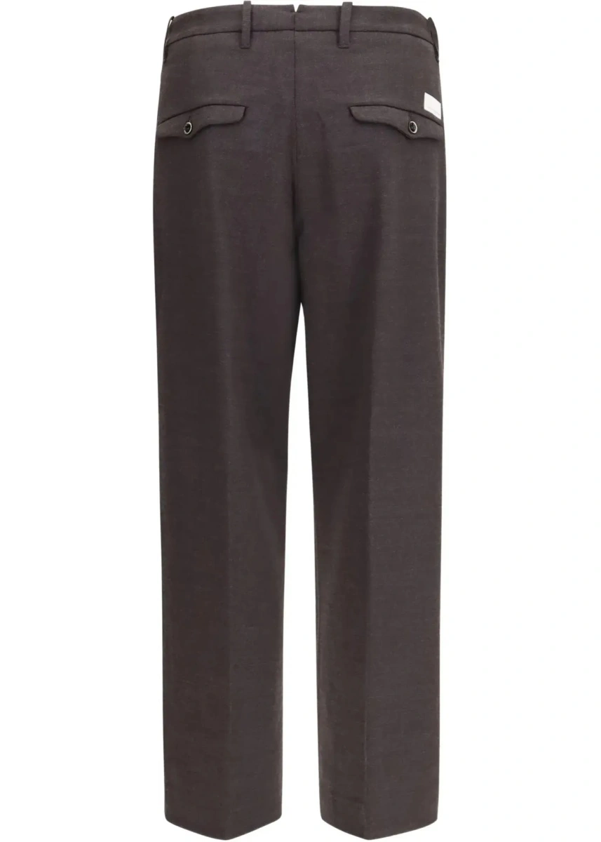 Pantaloni casual Nine in the morning multicolor din lana - Img 4