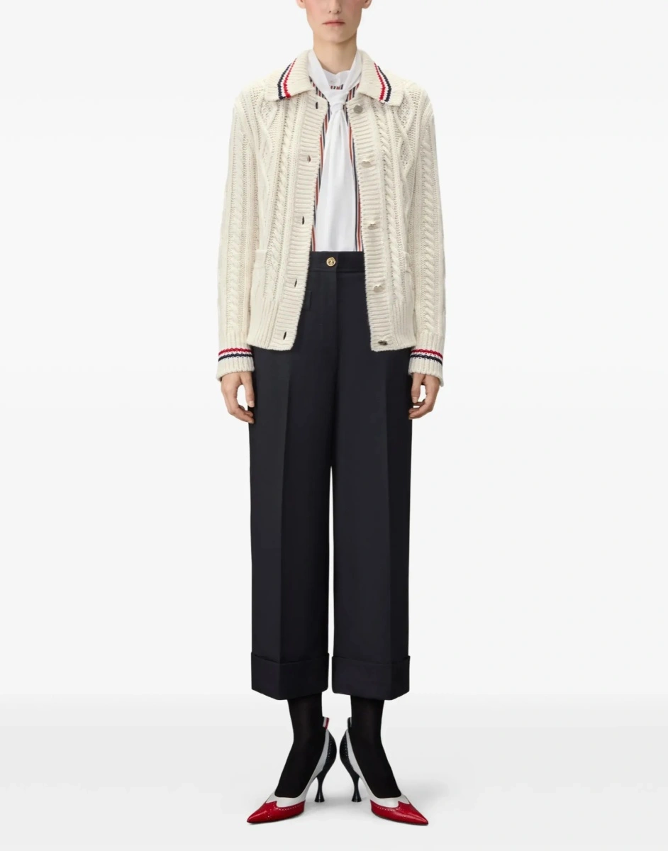 Pantaloni casual Thom Browne albastri - Img 4