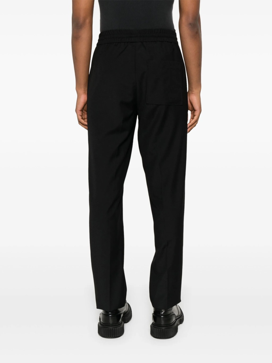Pantaloni conici ETUDES STUDIO negri din polyester si lana - Img 4