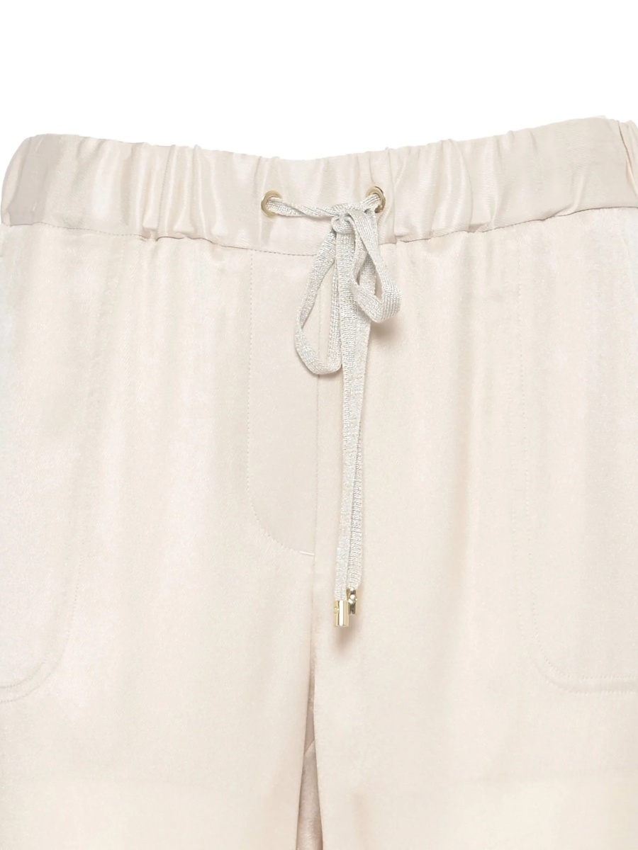 Pantaloni conici Lorena Antoniazzi neutri - Img 3