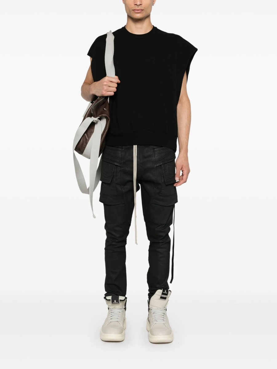 Pantaloni conici Rick Owens negri - Img 2
