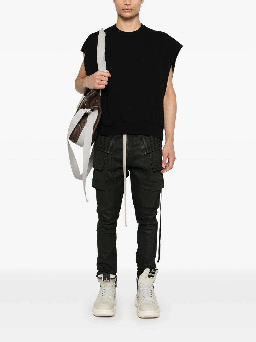 Pantaloni conici Rick Owens negri - Img 2