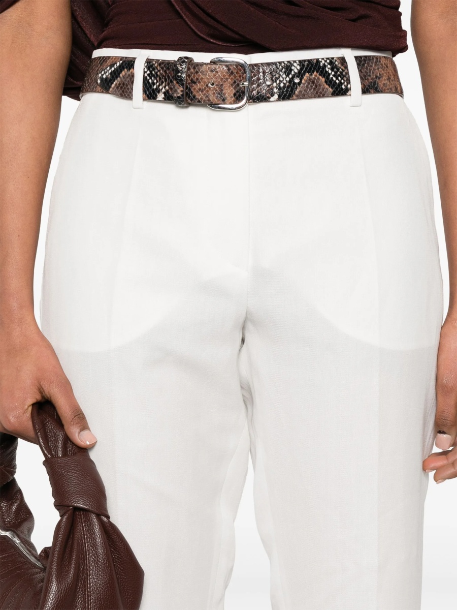 Pantaloni conici SPORTMAX albi - Img 5