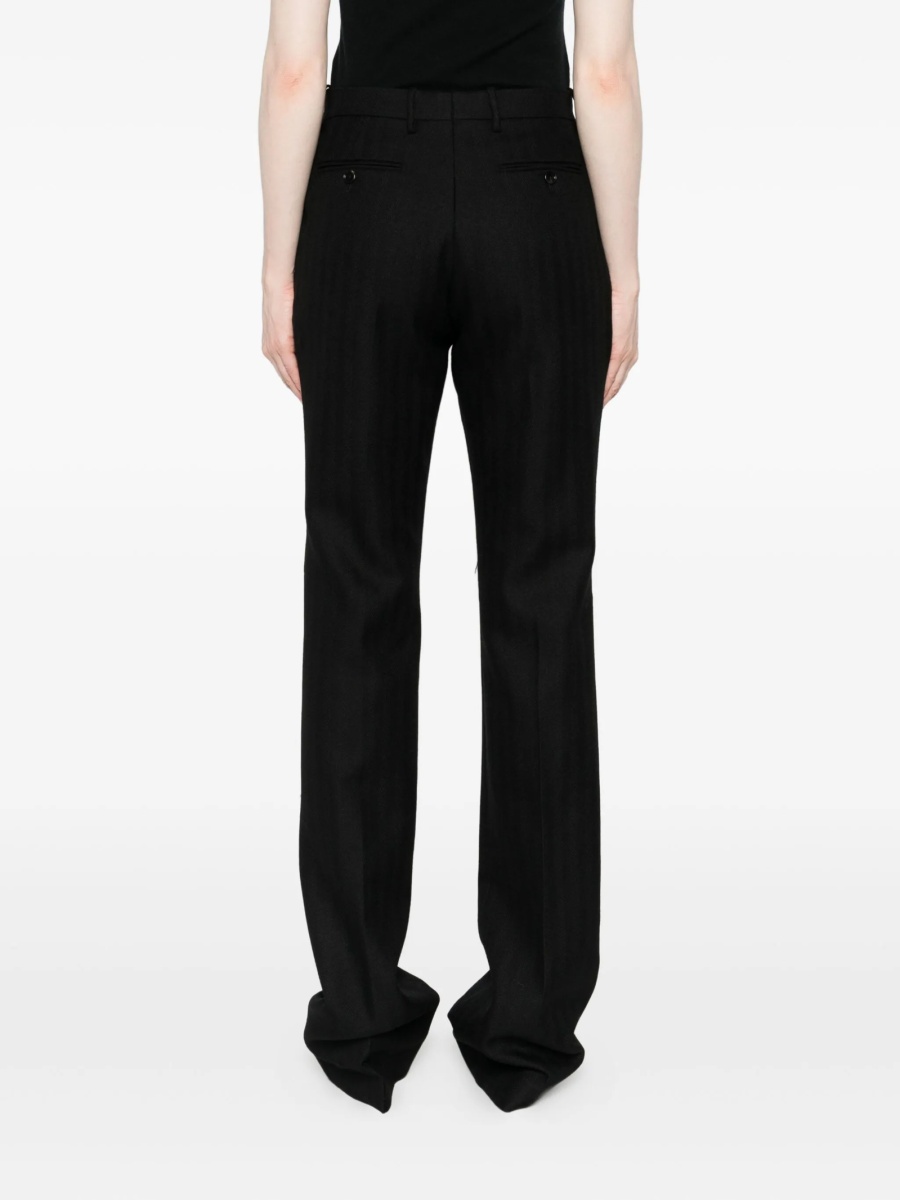 Pantaloni conici Tom Ford negri din lana - Img 4