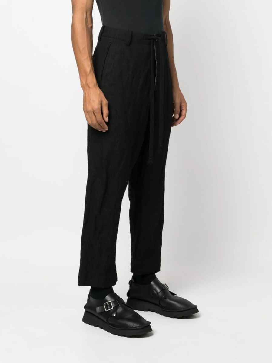 Pantaloni conici UMA WANG negri - Img 3