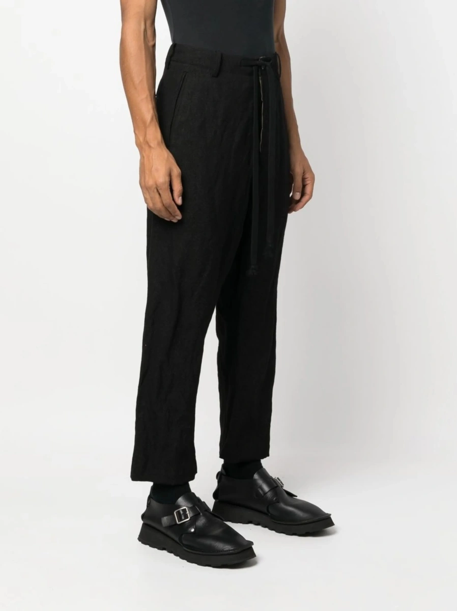 Pantaloni conici UMA WANG negri - Img 3