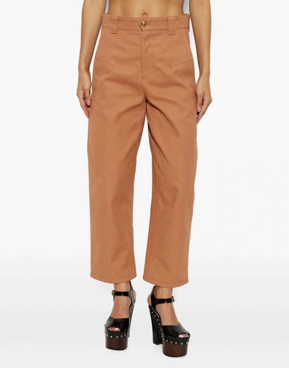 Pantaloni Cotton canvas barrel-leg Pants - Img 5